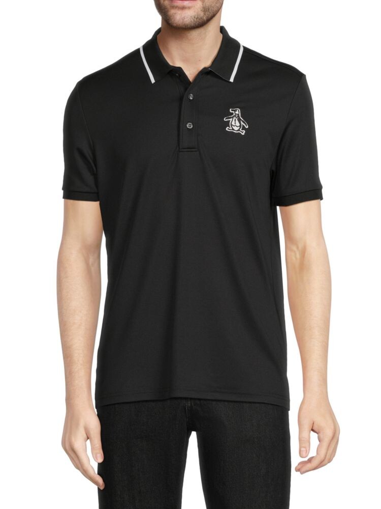 

Поло с логотипом Original Penguin, цвет Caviar