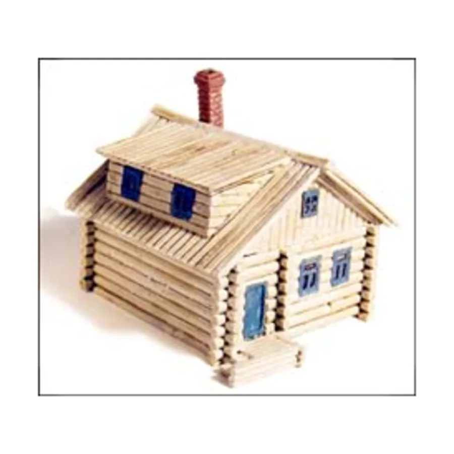 

Бревенчатый дом с мансардным окном, Terrain Maker Pewter Buildings & Books