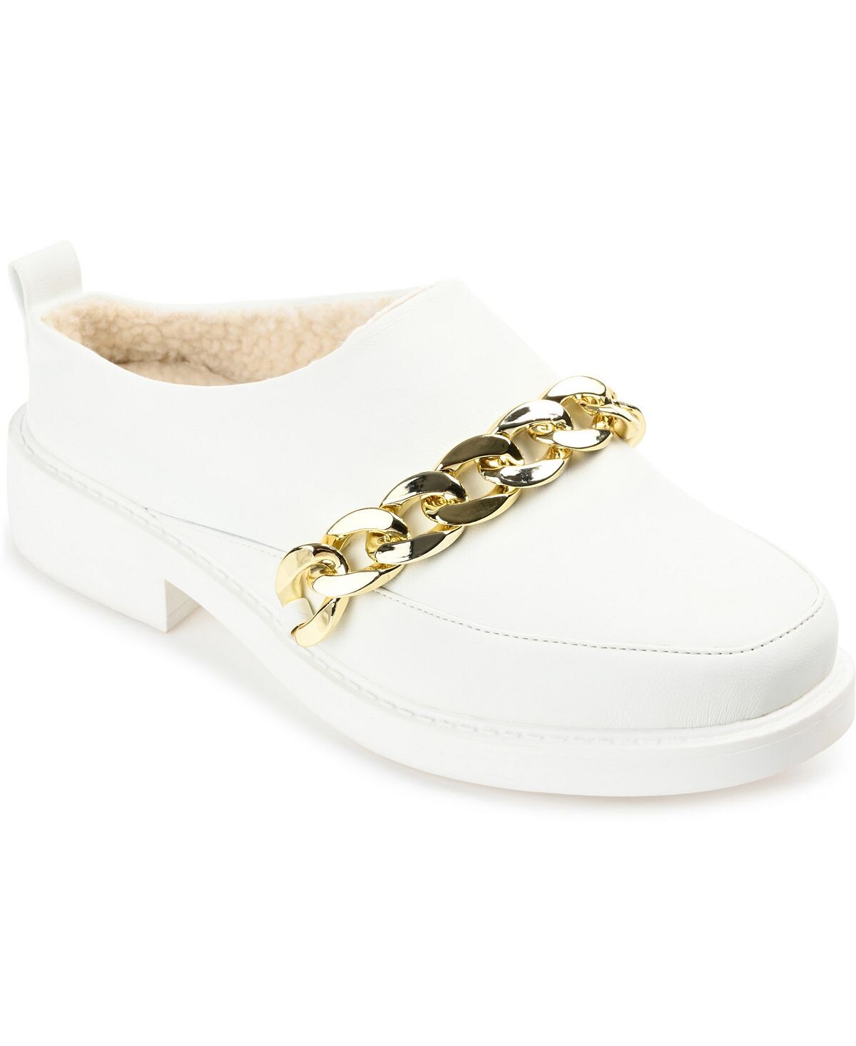 

Женские лоферы с цепочкой Sheah Journee Collection, белый