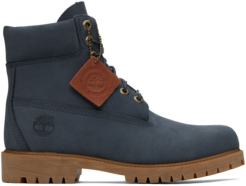 

6-дюймовые ботинки на шнуровке Indigo Heritage Timberland, цвет Dark blue nubuck