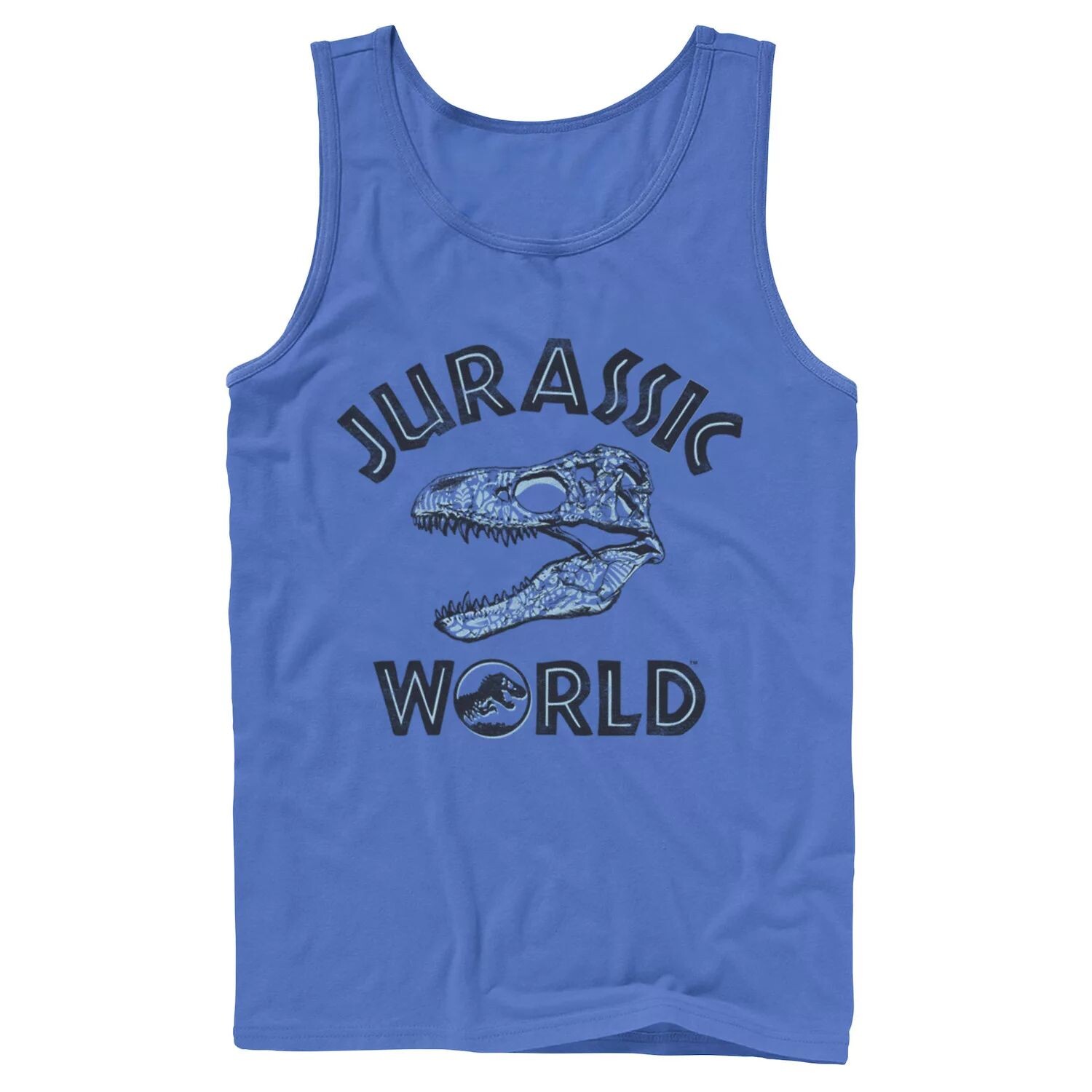 

Мужская майка Jurassic World Two с черепом и узором T-Rex Licensed Character