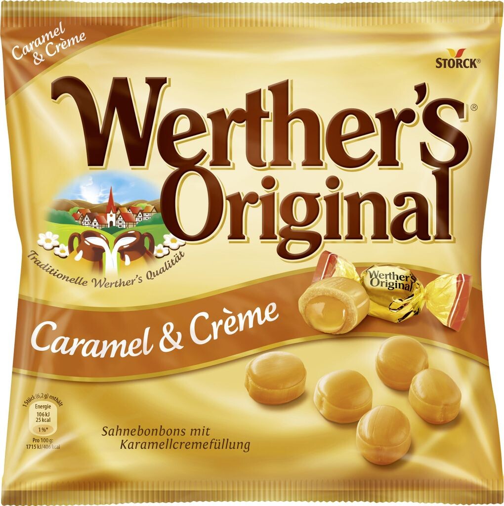 

Конфеты Storck Werthers Original с карамелью и сливками в пакете 225 г.