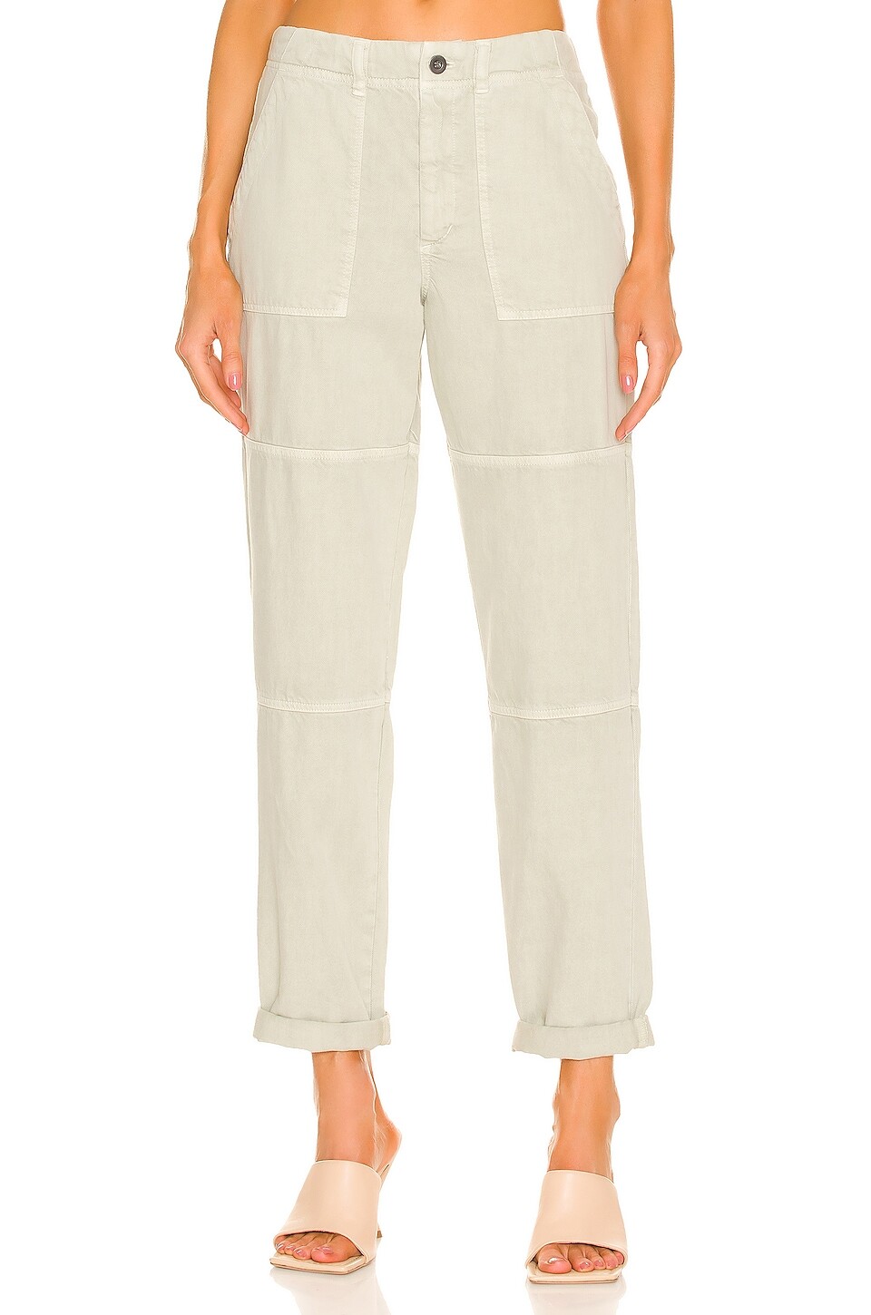 

Брюки Bella Dahl Sutton Rolled Patch, цвет Spring Sage