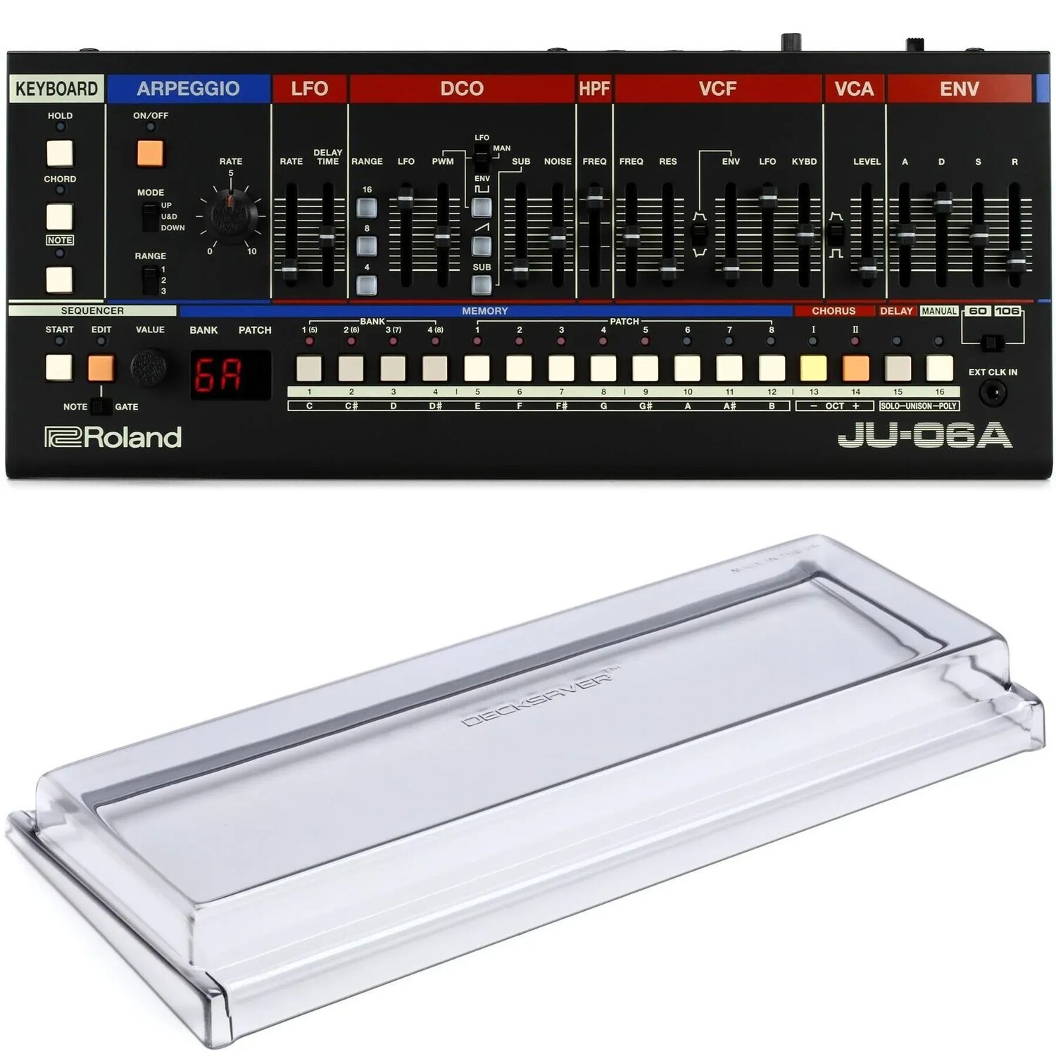 

Звуковой модуль Juno Roland JU-06A Boutique Series с крышкой Decksaver