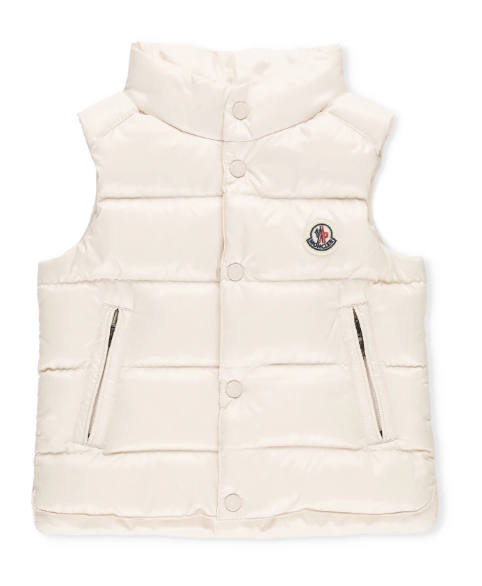 

Детский натуральный пуховик Moncler, бежевый