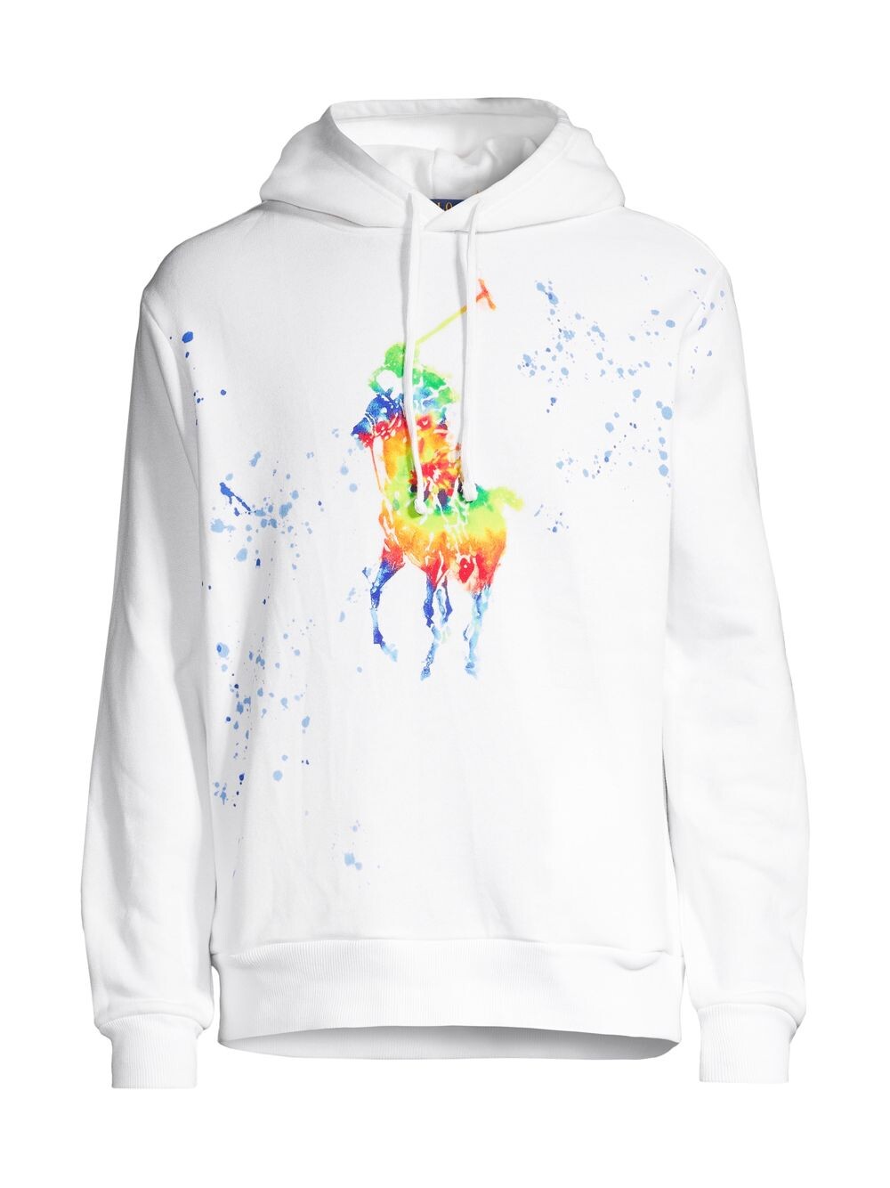 

Худи из флиса с рисунком Polo Ralph Lauren, белый