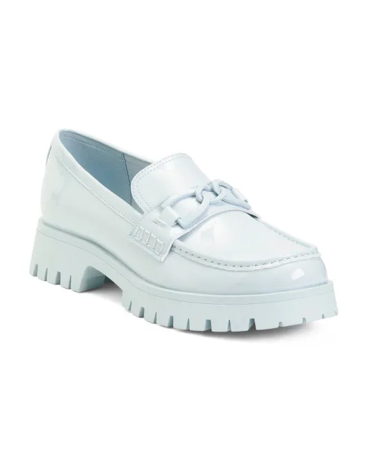 

Массивные лоферы Gemay Nine West, светло-голубой