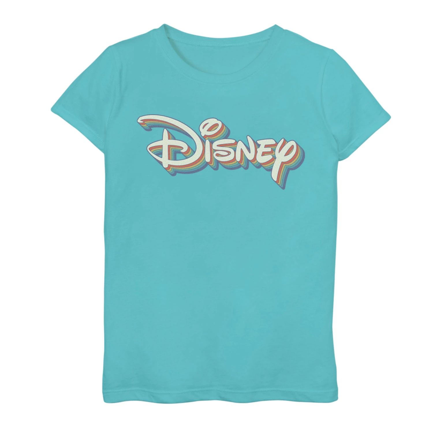 цена Футболка с радужным 3D-логотипом для девочек 7–16 лет Disney Disney