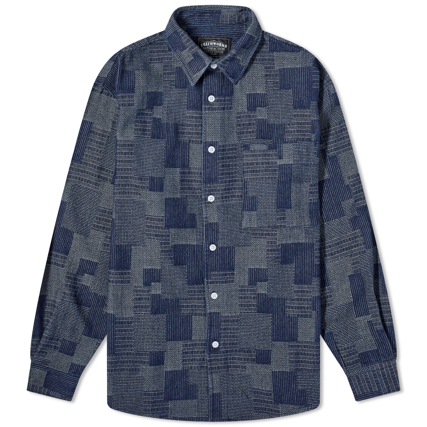

Рубашка Frizmworks Patchwork Denim, синий