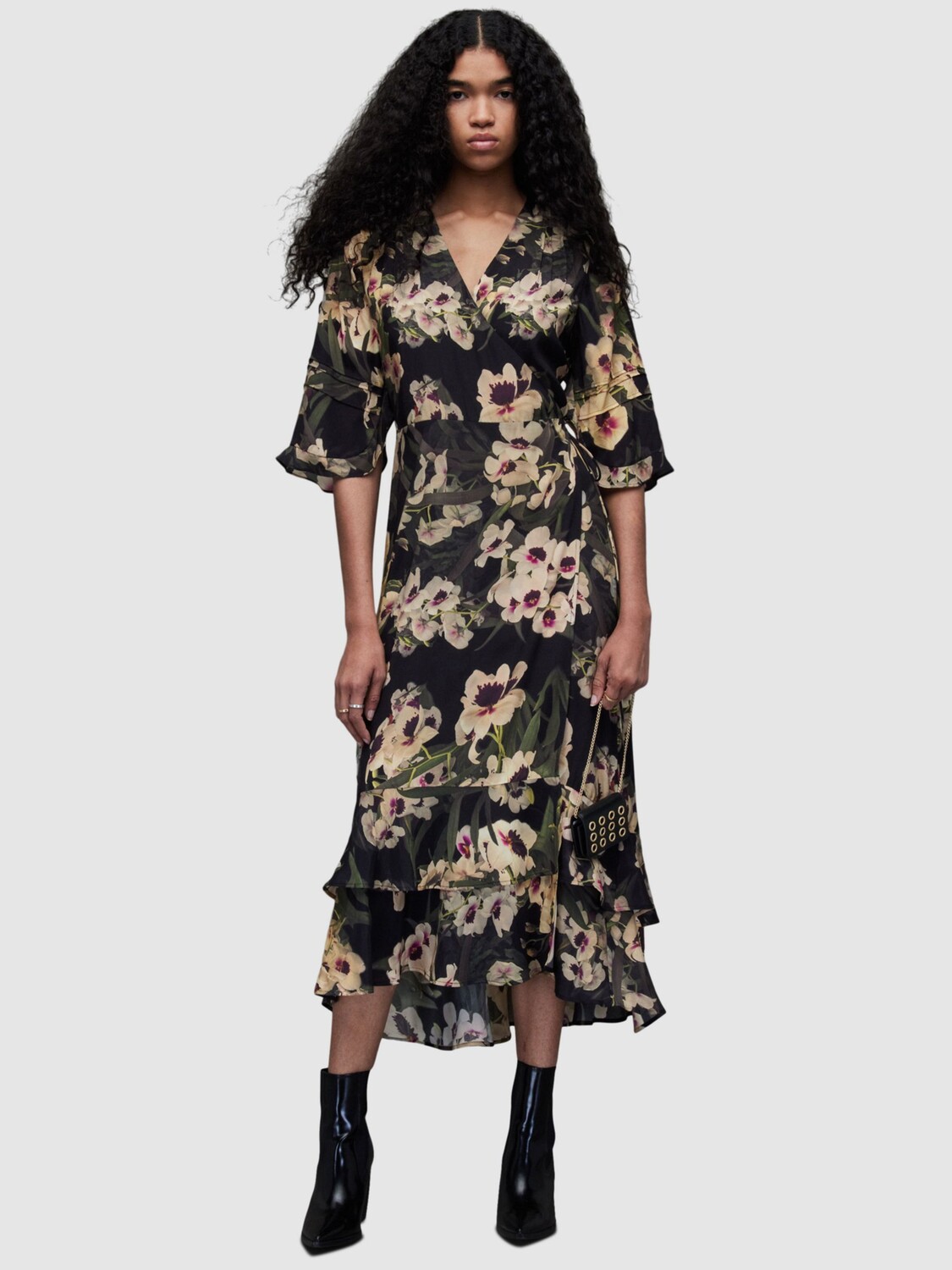 

Платье AllSaints Delana Francoise, хаки/мульти