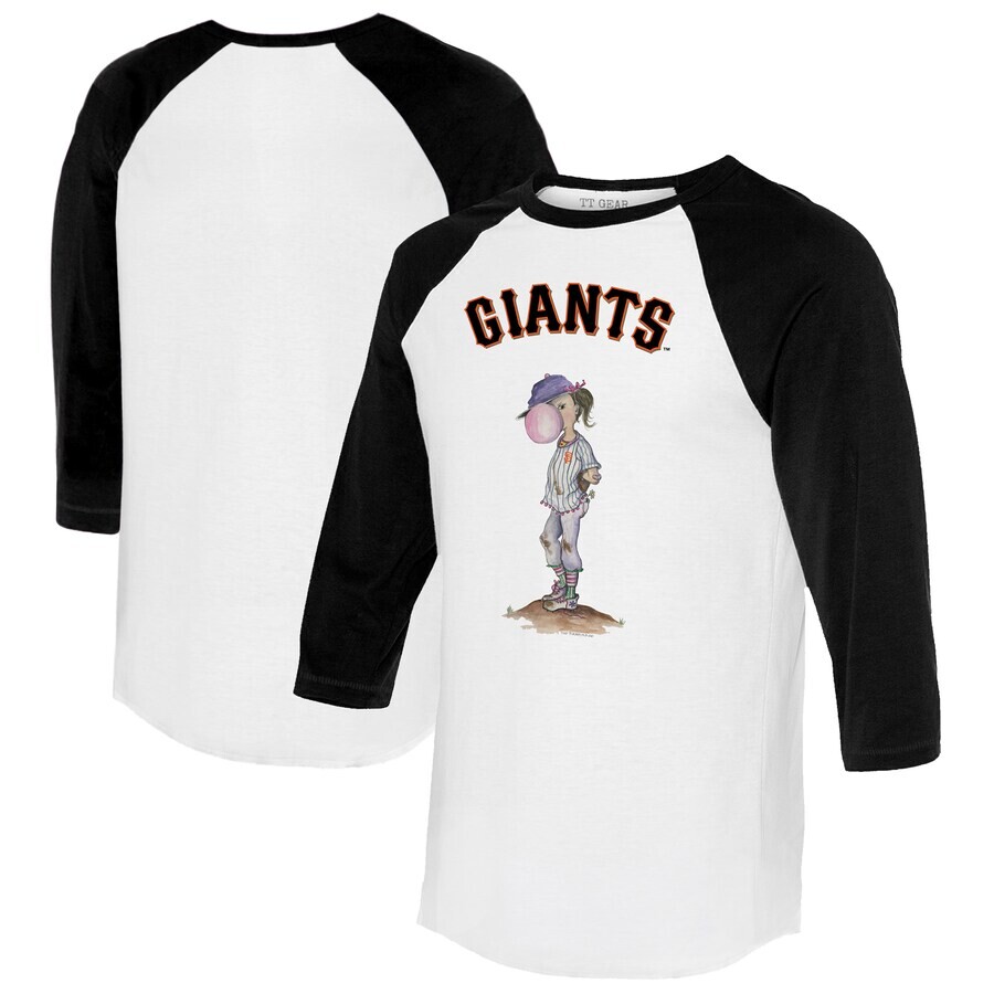 

Футболка с длинным рукавом Tiny Turnip San Francisco Giants, белый
