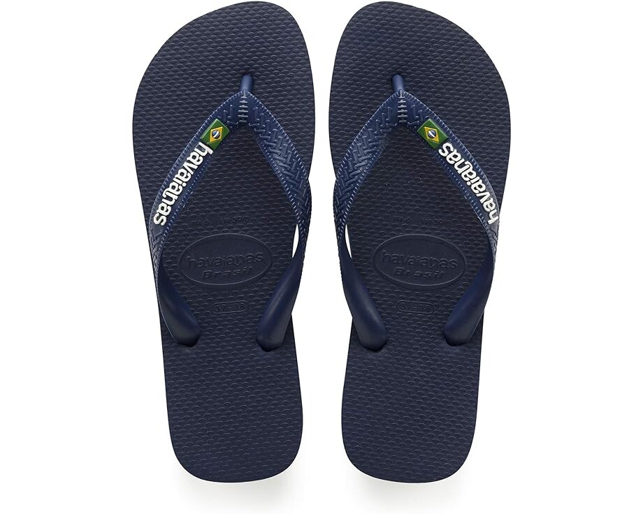 

Сандалии Havaianas Brazil Logo Unisex Flip Flops, цвет Navy Blue