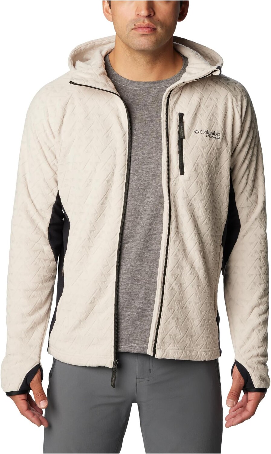 

Куртка Titan Pass 3.0 Hooded Fleece Columbia, цвет Dark Stone/Black