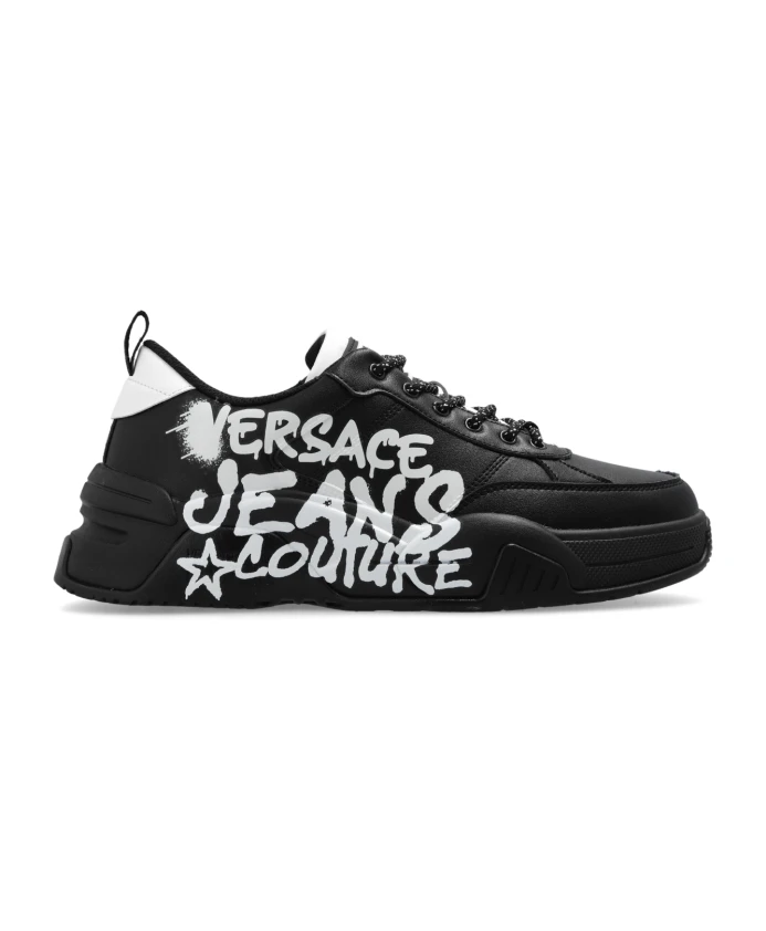 

Кроссовки с логотипом Versace Jeans Couture, черный