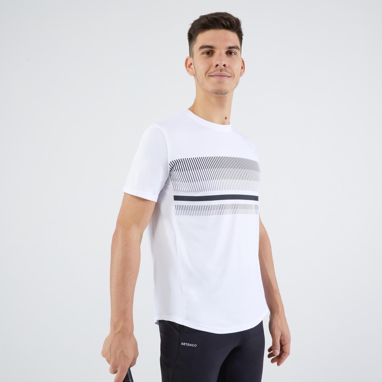 

Теннисная футболка с короткими рукавами Decathlon Essential Artengo, белый