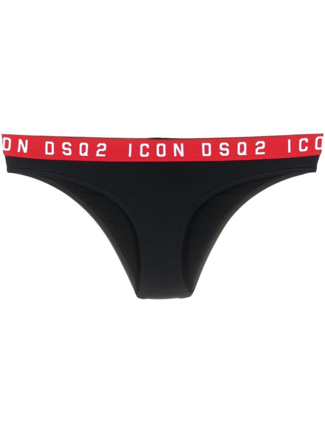 

Dsquared2 плавки бикини с логотипом на поясе, черный