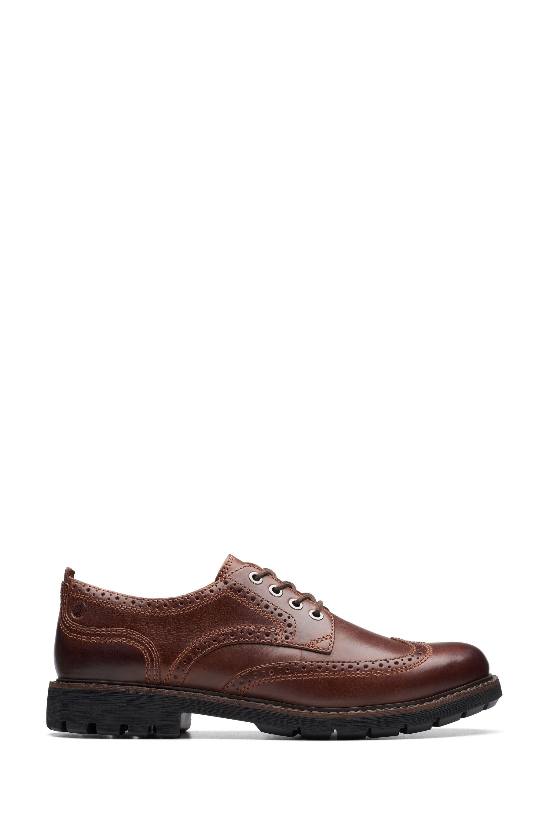 Кожаные ботинки Batcombe со шнуровкой Clarks, коричневый