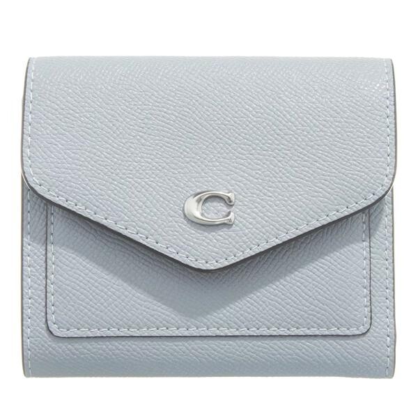 

Кошелек crossgrain leather wyn small wallet b4/grey Coach, синий