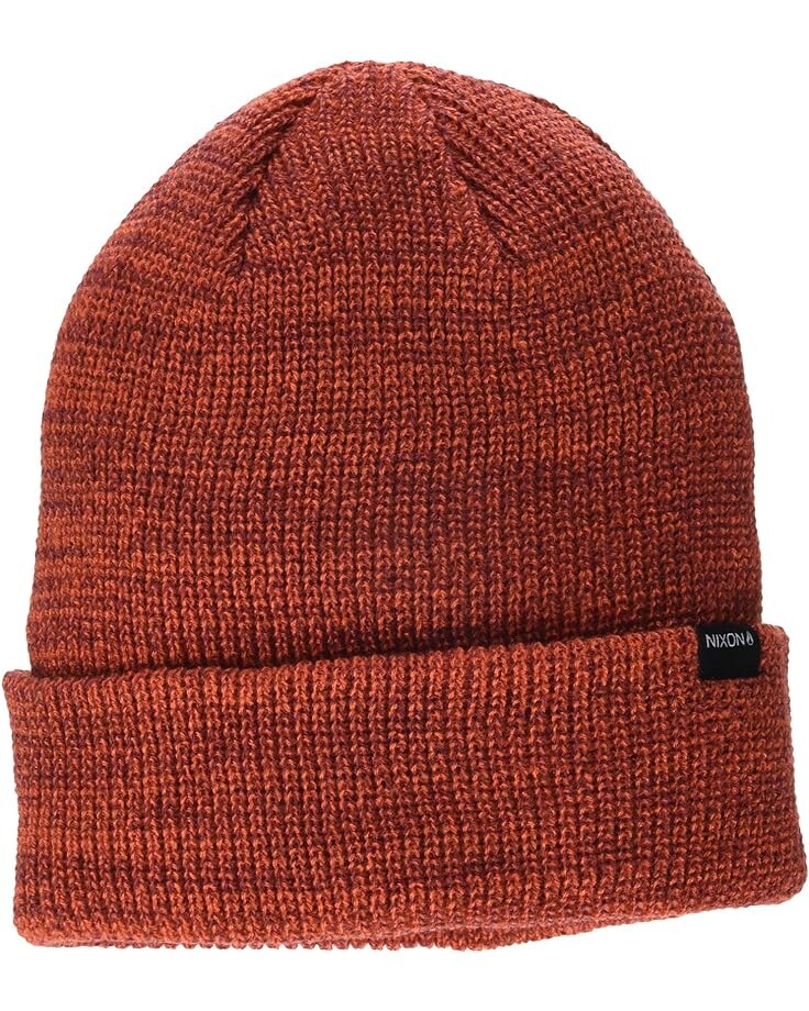 

Шапка Nixon Thomas R Beanie, цвет Burgundy/Fire