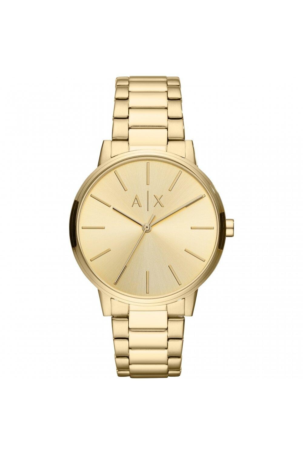

Модные аналоговые кварцевые часы из нержавеющей стали - Ax2707 Armani Exchange, золото