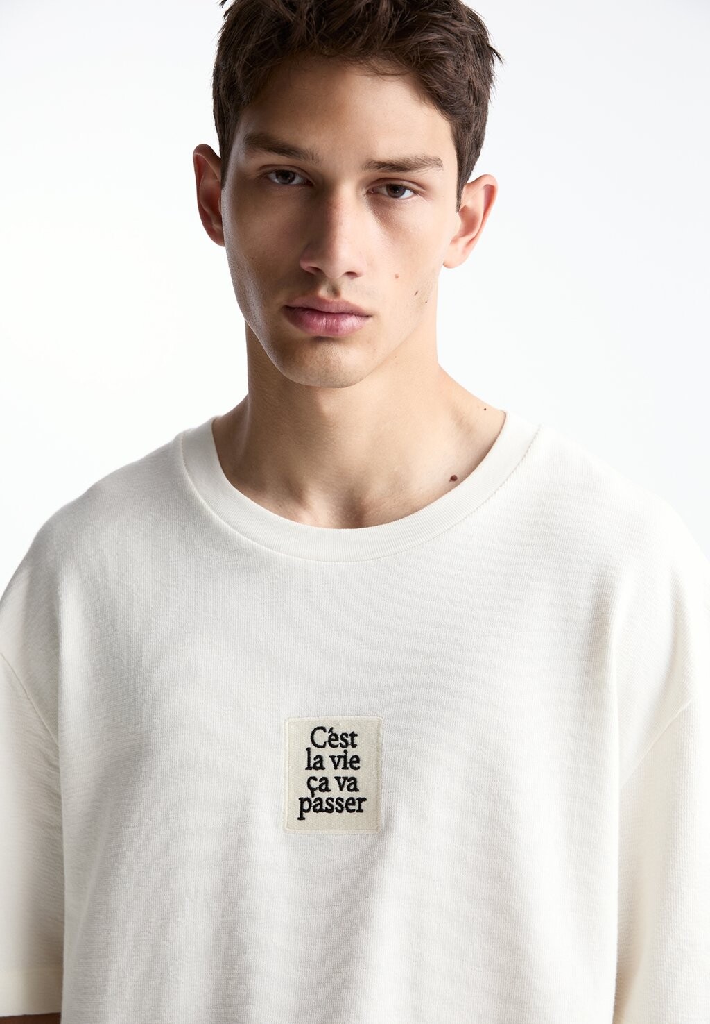 

Футболка с принтом PULL&BEAR, белый