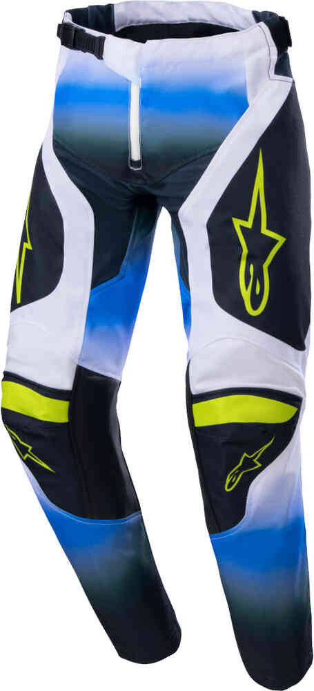 

Молодежные брюки для мотокросса Racer Push Alpinestars, черный/синий/белый