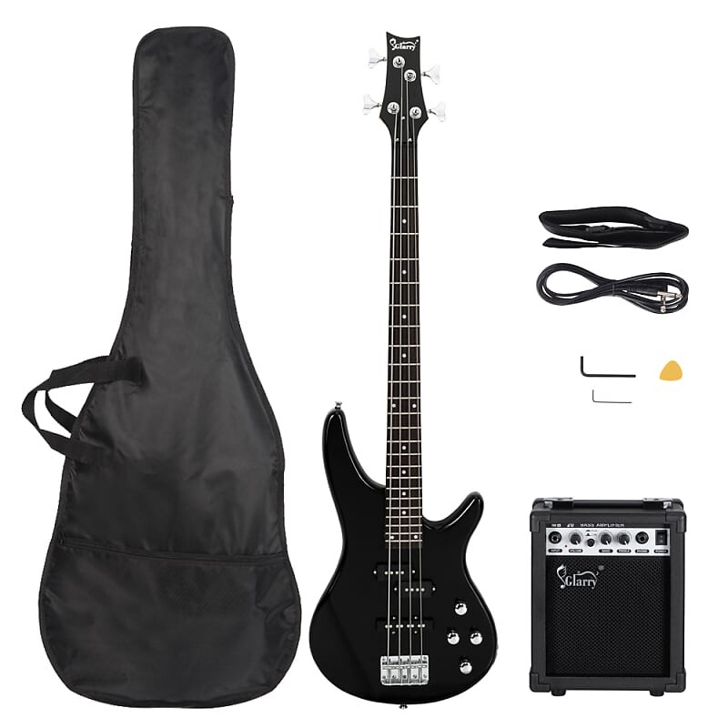 

Басс гитара Glarry GIB Bass Guitar Full Size 4 String SS pickups w/ 20W Amplifier Black