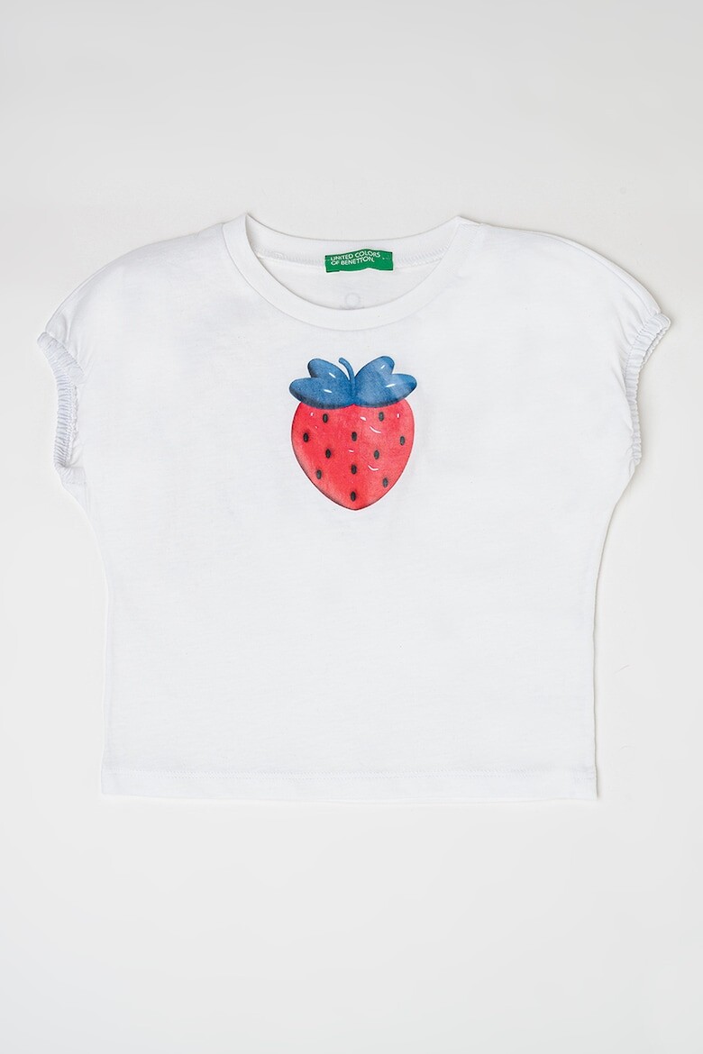 

Футболка с фруктовым узором United Colors Of Benetton, красный