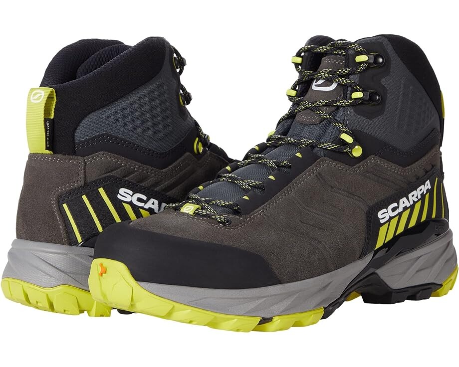 

Походные ботинки Scarpa Rush TRK GTX, цвет Titanium/Lime