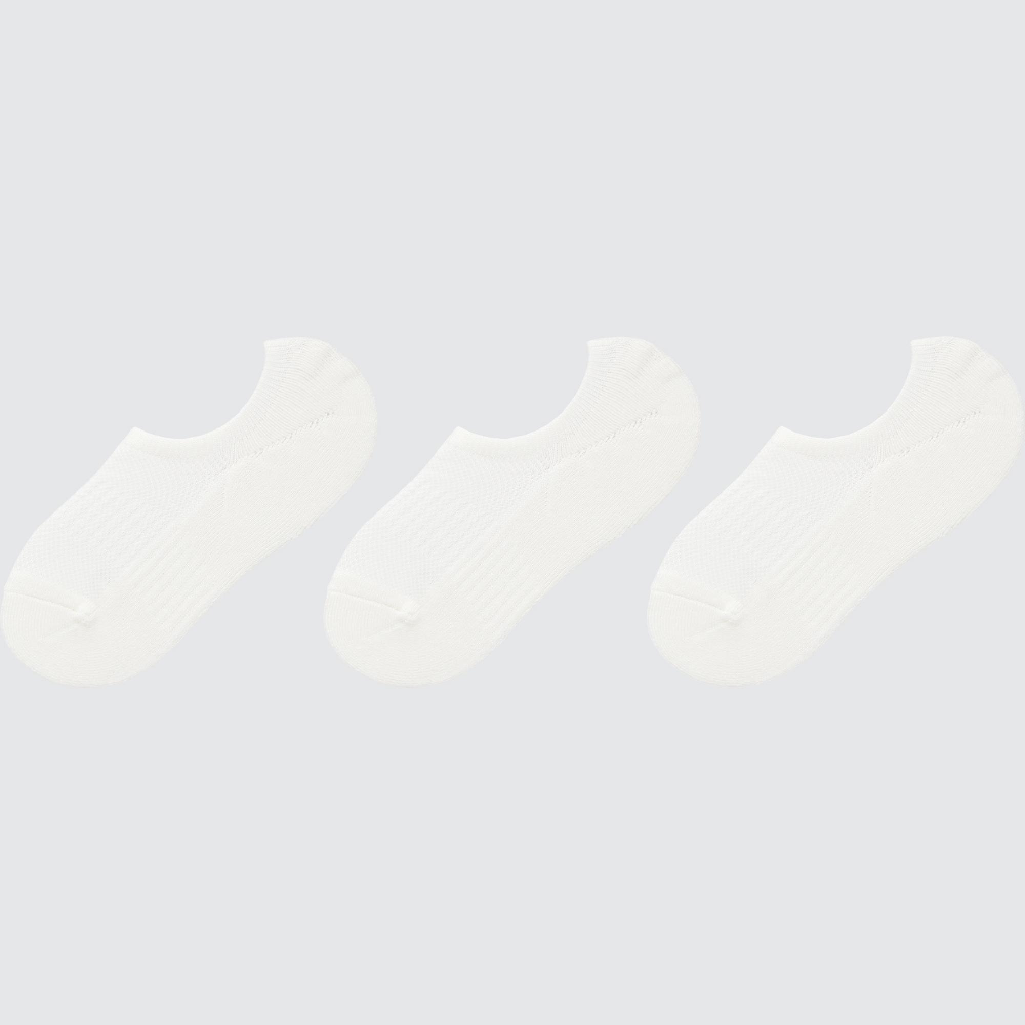 Очень короткие носки (спортивные, 3 пары) UNIQLO, белый короткие носки 3 пары спортивные uniqlo черный