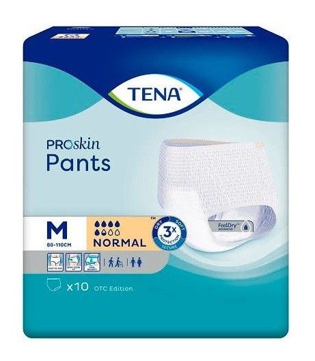 цена Tena Pants ProSkin Normal Medium впитывающие трусики, 10 шт.