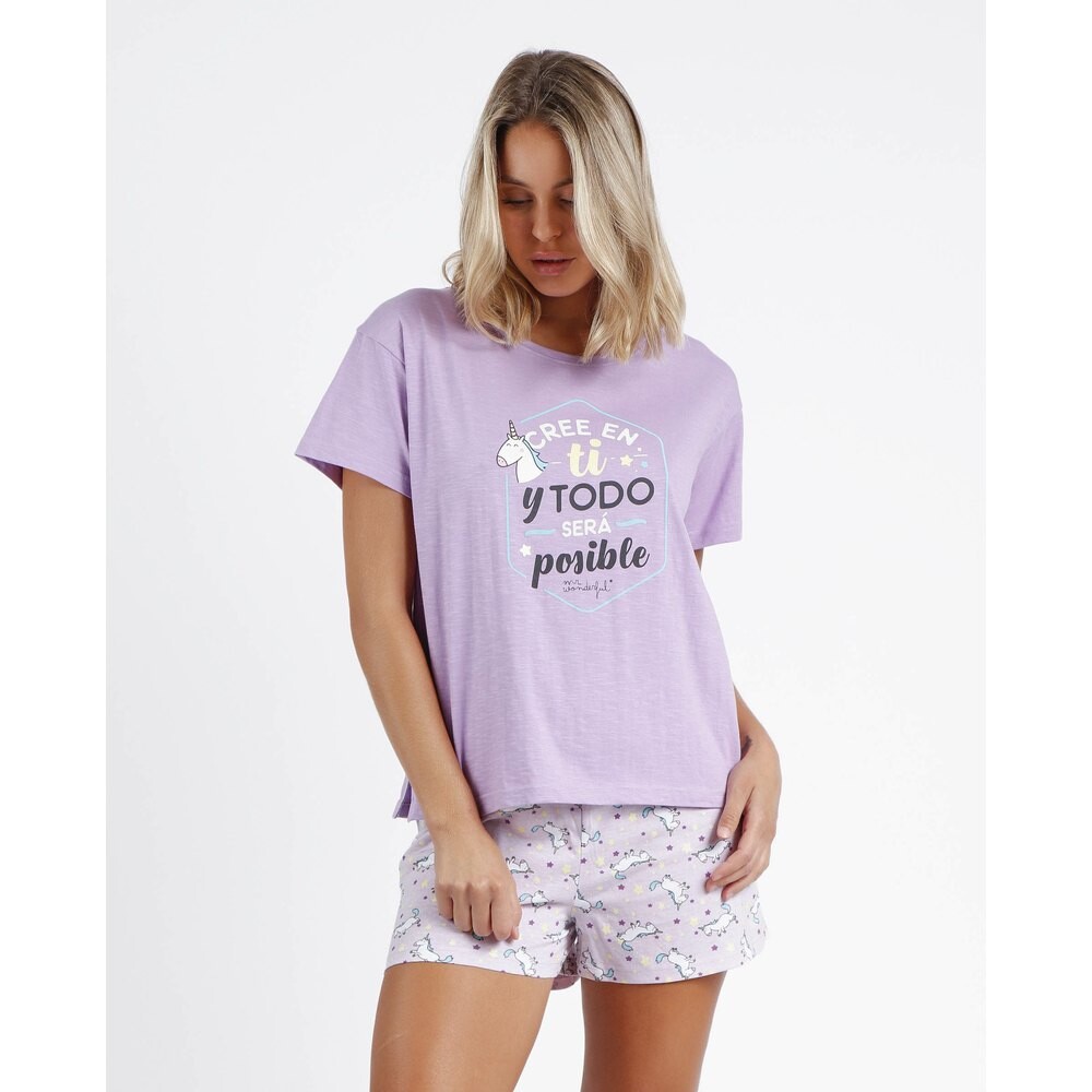 

Пижама Mr. Wonderful Believe In Yourself, фиолетовый