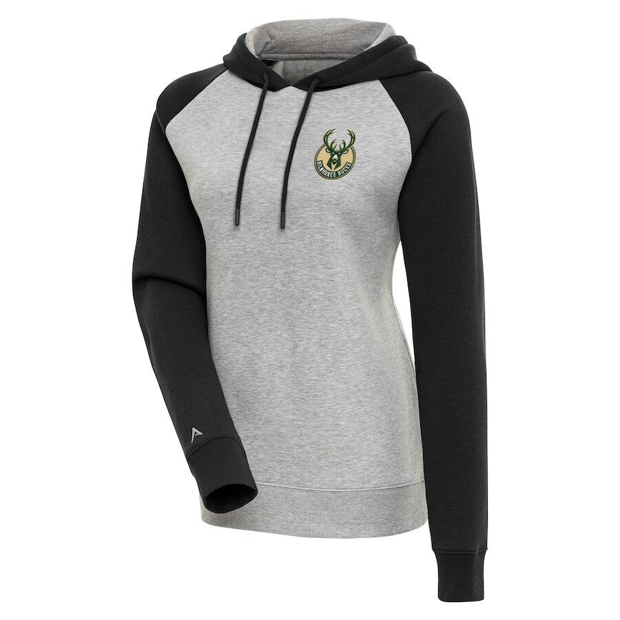 

Пуловер с капюшоном Antigua Milwaukee Bucks, серый