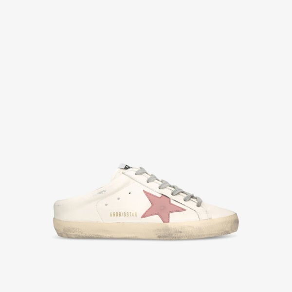 

Кожаные низкие кеды superstar sabot Golden Goose, белый