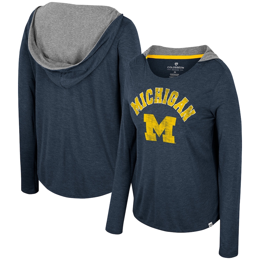 

Футболка с длинным рукавом Colosseum Michigan Wolverines, нави