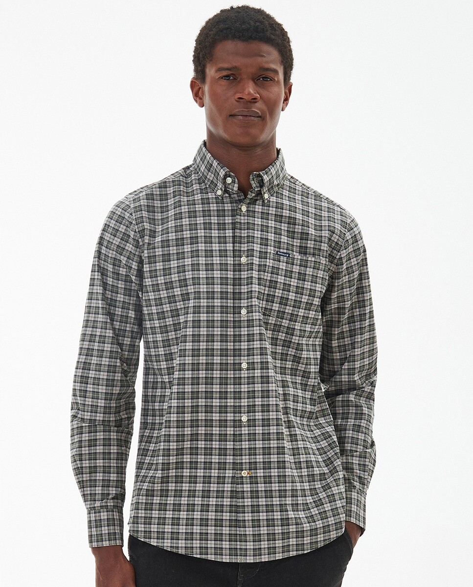 

Мужская клетчатая рубашка с длинными рукавами Barbour, мультиколор
