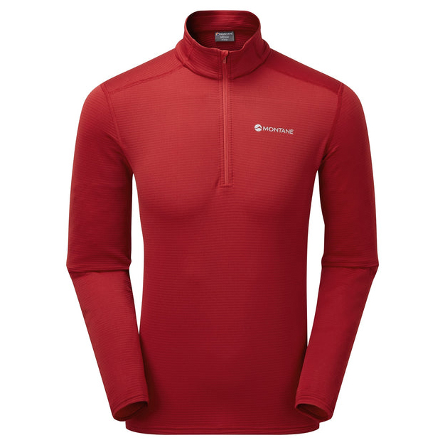Флисовый свитер Montane Protium Lite Pull On, цвет Acer Red