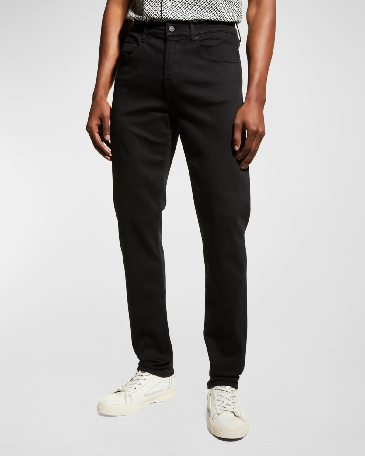 

Мужские однотонные джинсы скинни Slimmy Taper 7 for all mankind, цвет Black