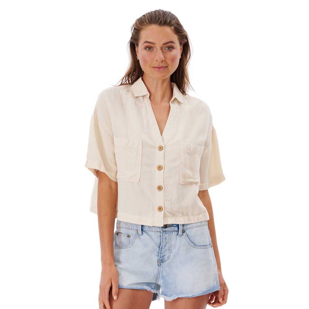 

Рубашка с коротким рукавом Rip Curl Premium Linen, бежевый