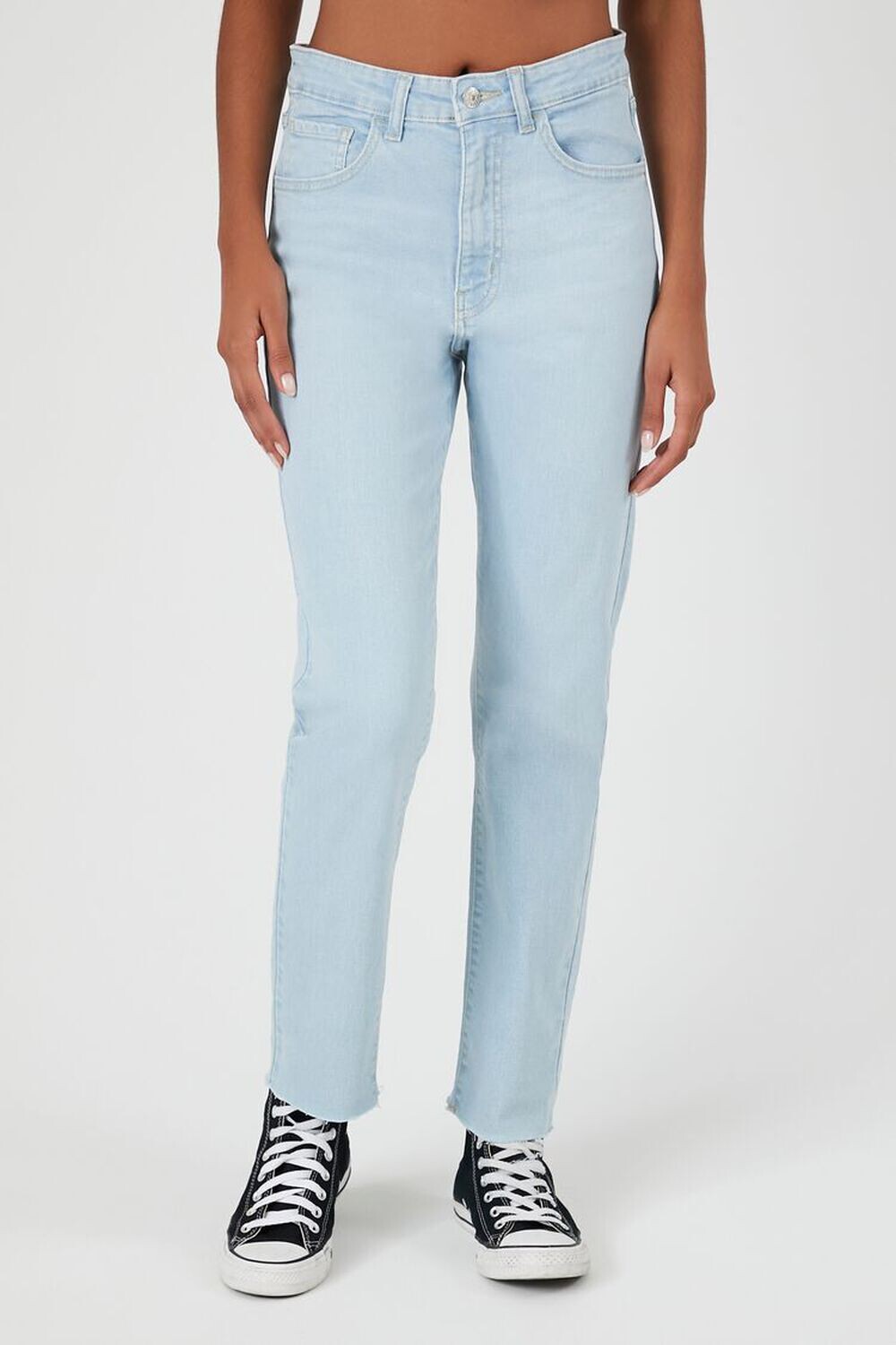 

Суперэластичные джинсы Mom Forever 21, деним