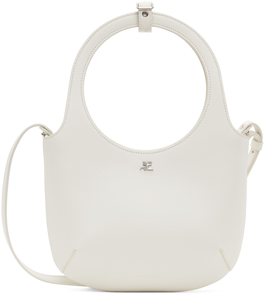 

Белая кожаная сумка Holy Holy Courreges