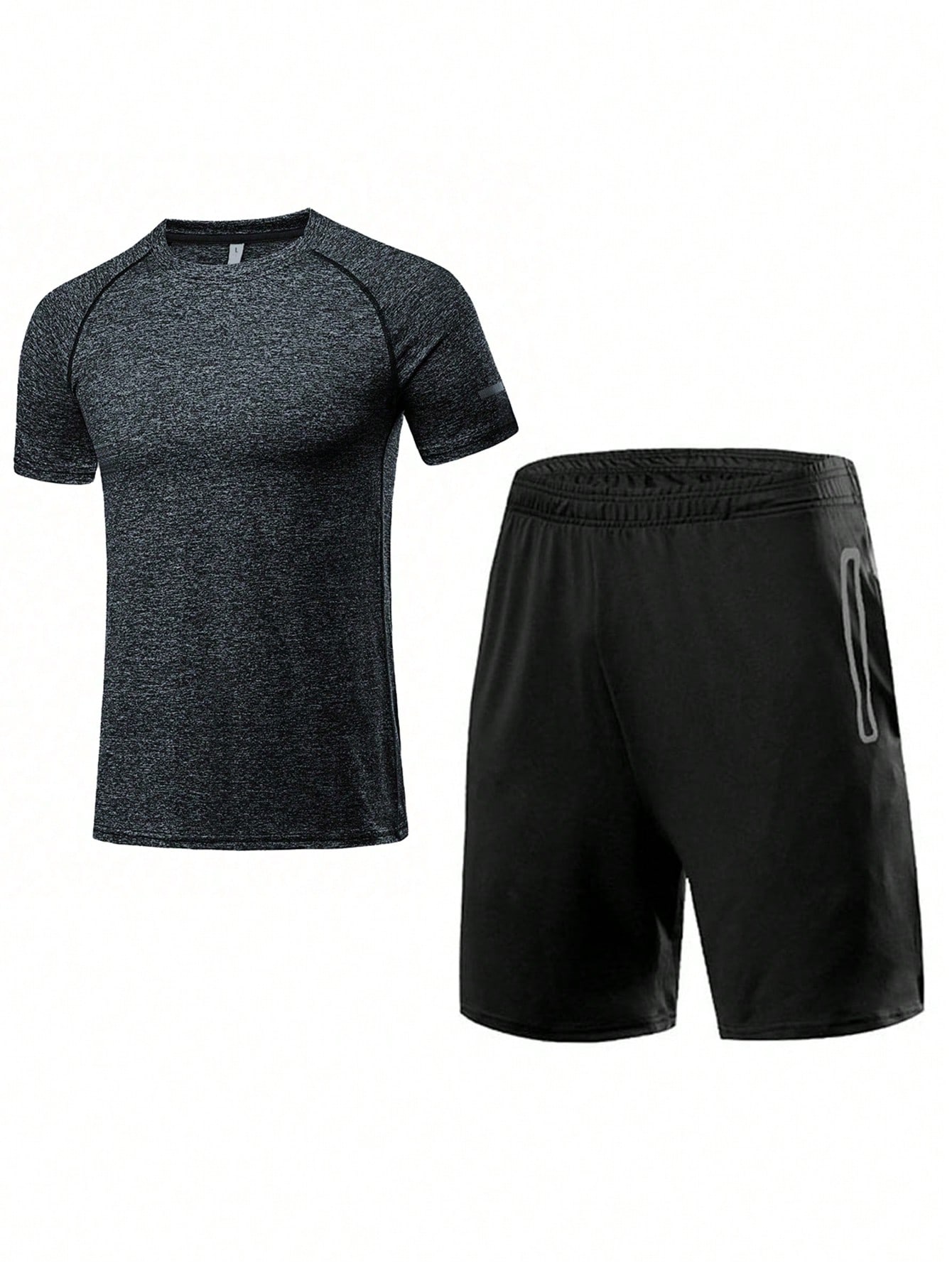Летняя мужская спортивная одежда, темно-серый