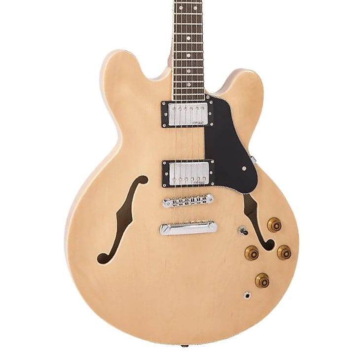 

Электрогитара Vintage Guitars VSA500 ReIssued Semi-Hollow Electric Guitar - Natural Maple