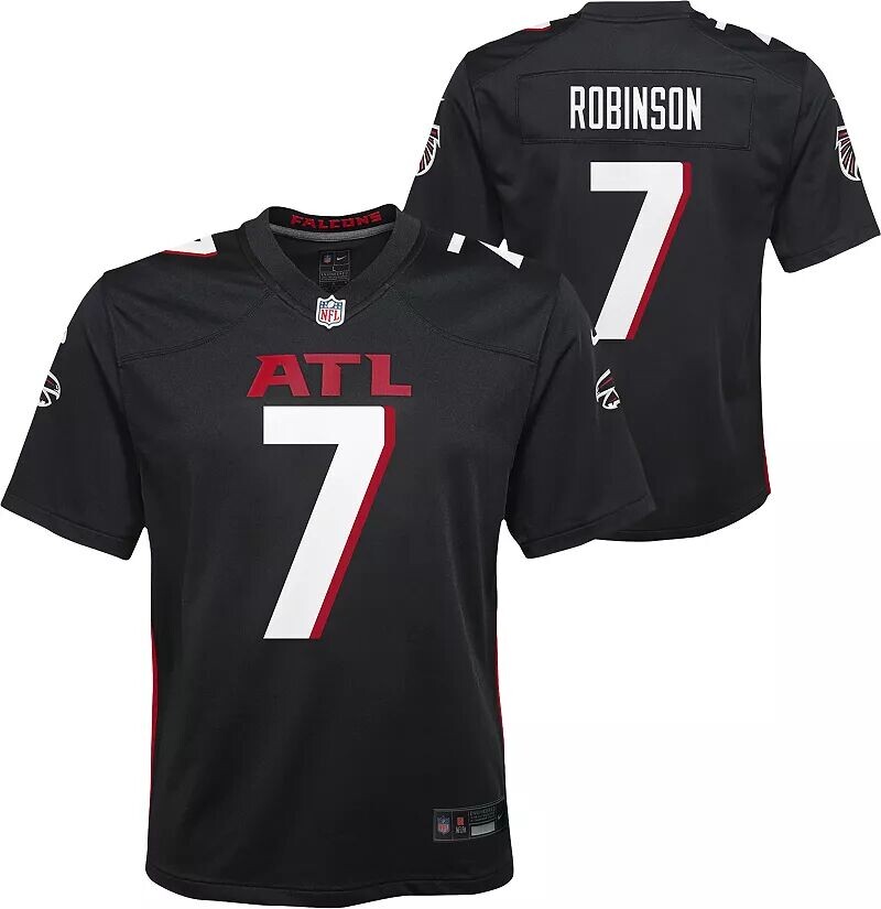 

Черная игровая майка Nike Youth Atlanta Falcons Bijan Robinson #7