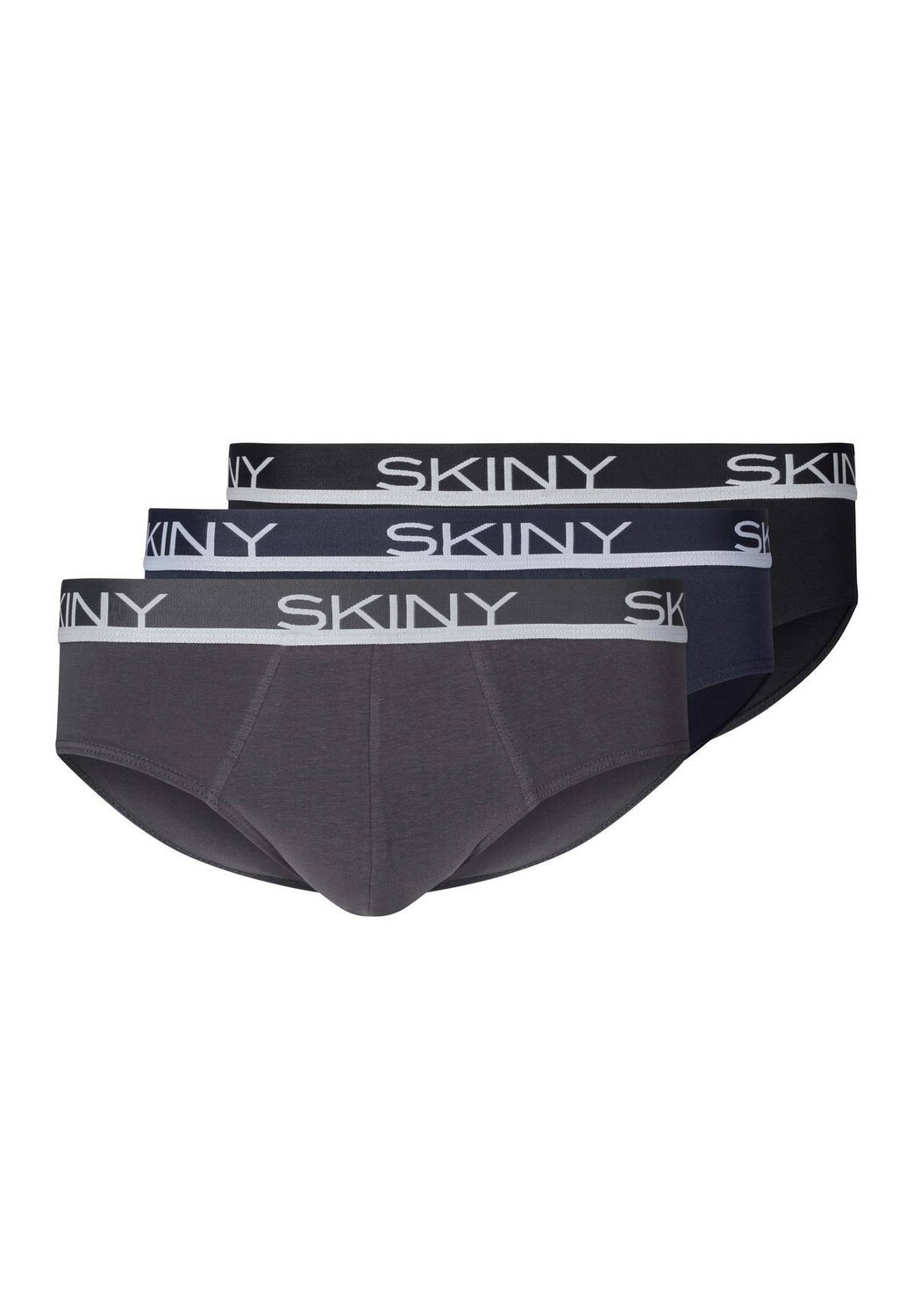 

Трусы Skiny 3er Pack, серый/синий/черный