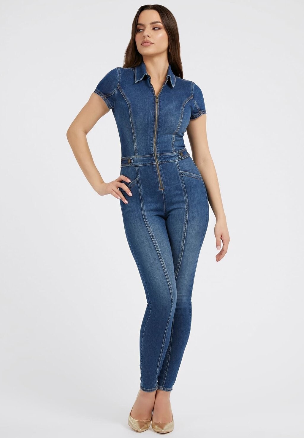 

Комбинезон Skinny Fit Guess, синий