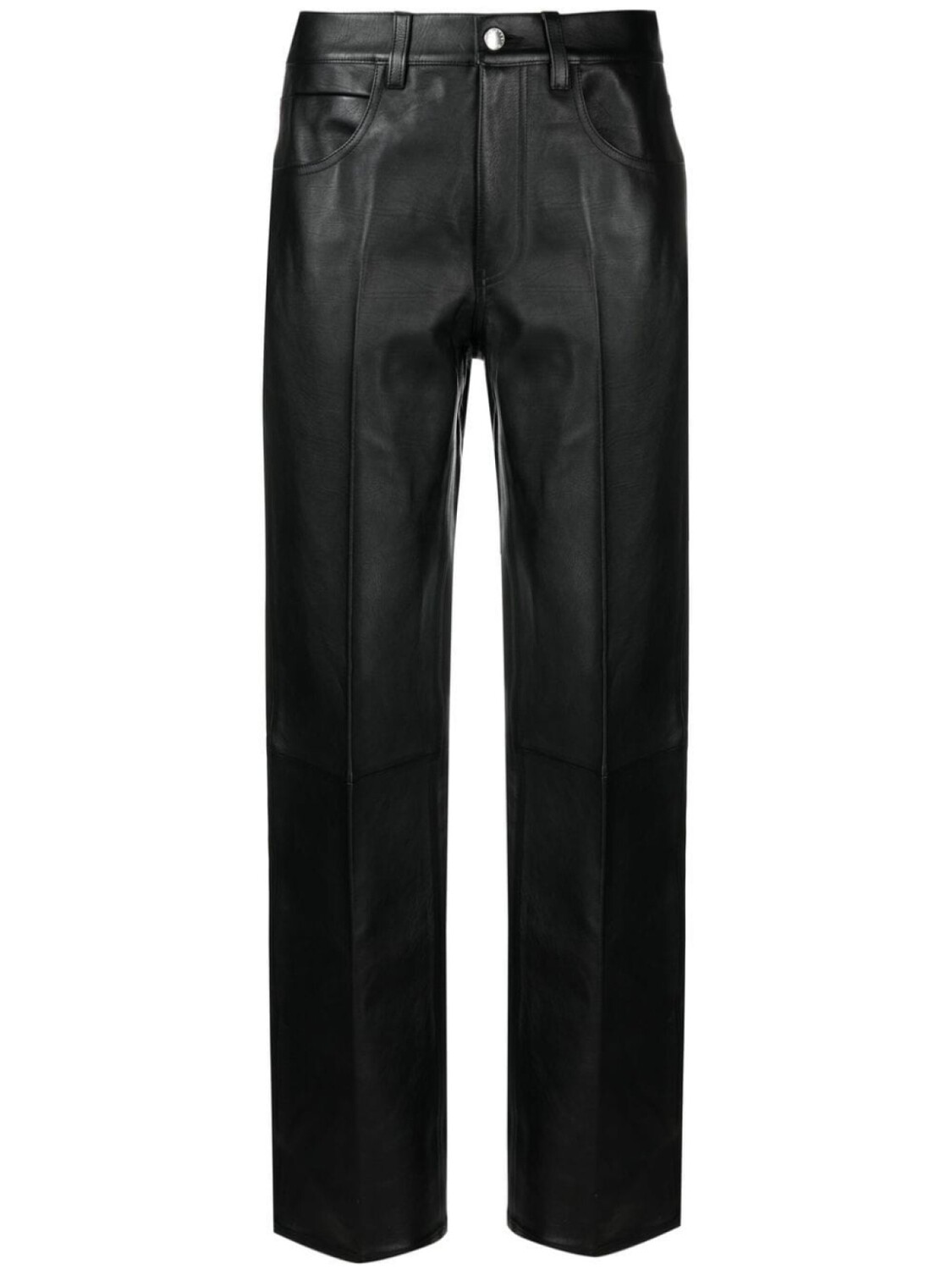

Alexander Wang кожаные брюки прямого кроя, черный