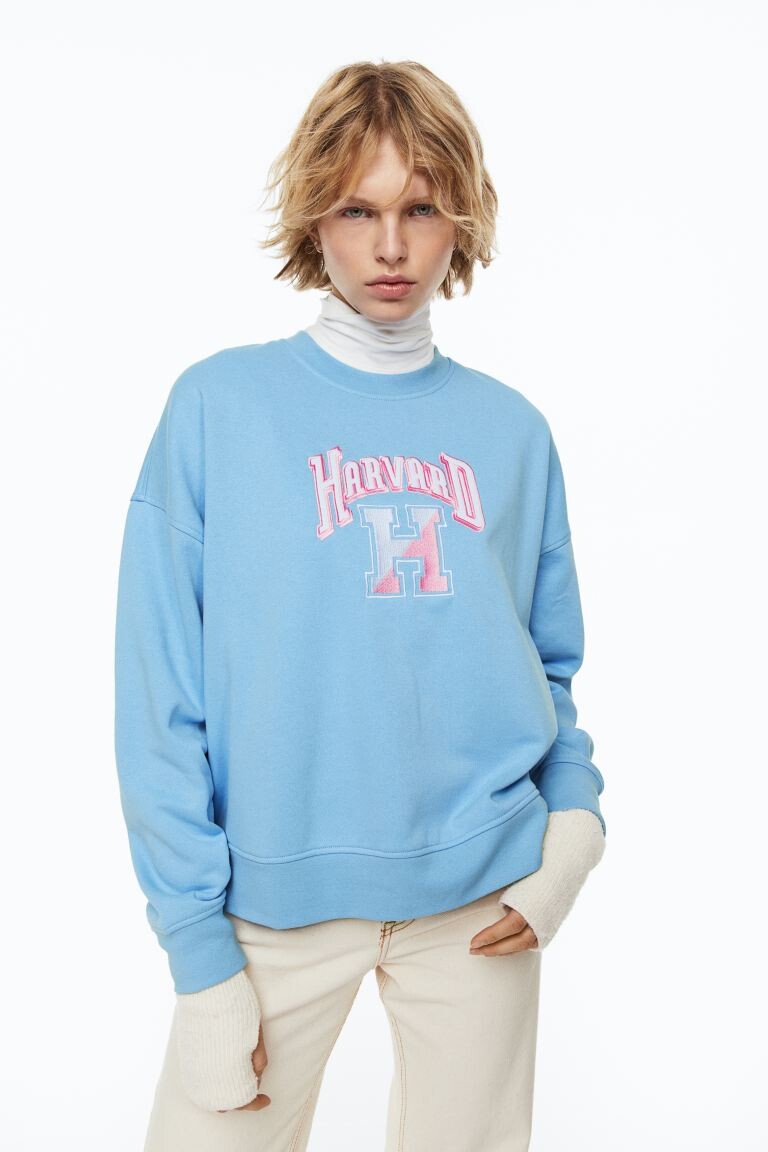 

Толстовка оверсайз с принтом H&M
