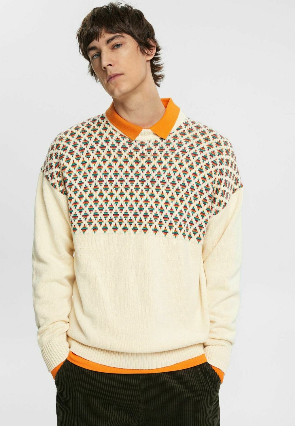 

Свитер Aus Jacquard Esprit, цвет off-white