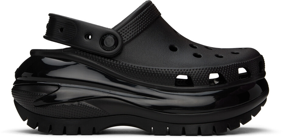 

Черные сабо Mega Crush Crocs, цвет Black